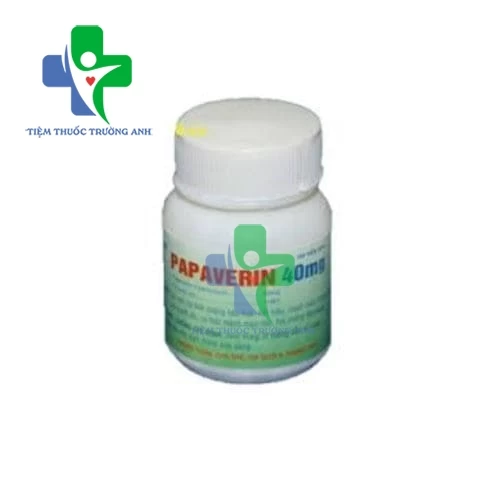 Papaverin 40mg Armephaco - Trị đau bụng do tăng nhu động ruột, dạ dày